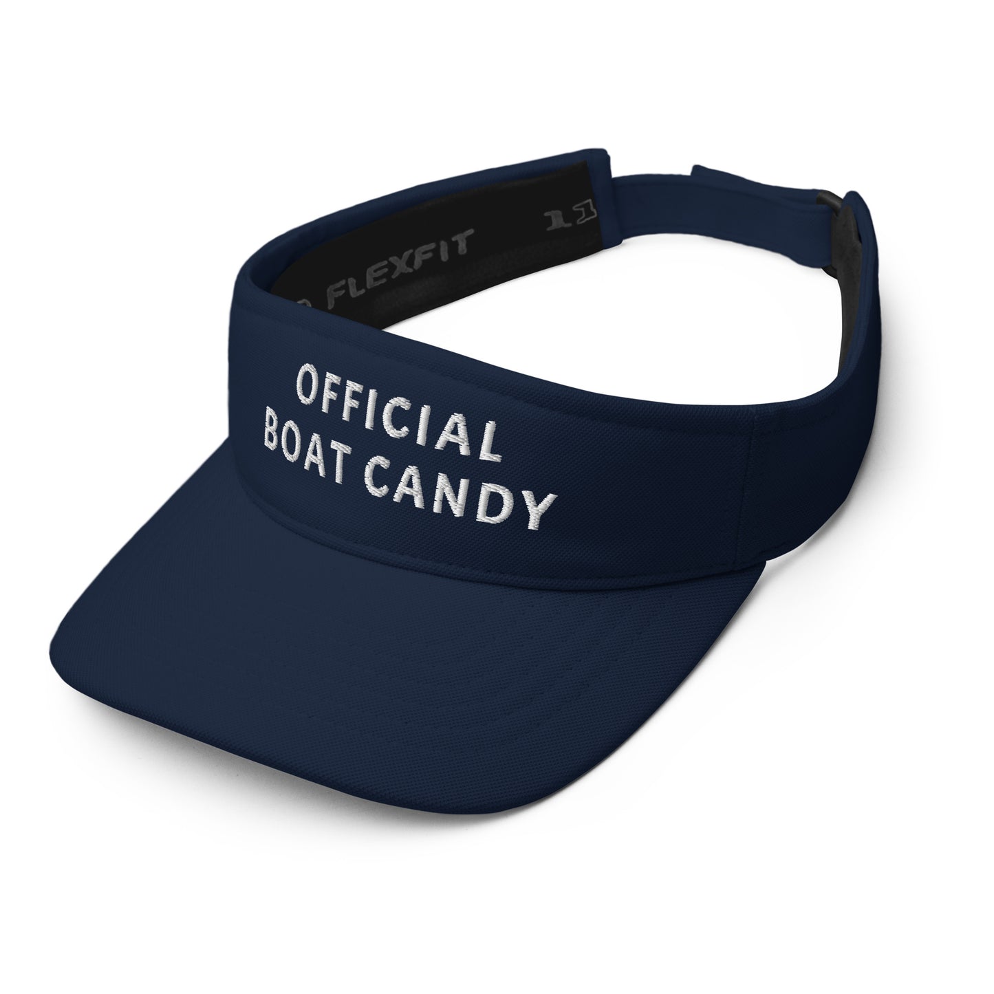 Visor - White Text Embroidered