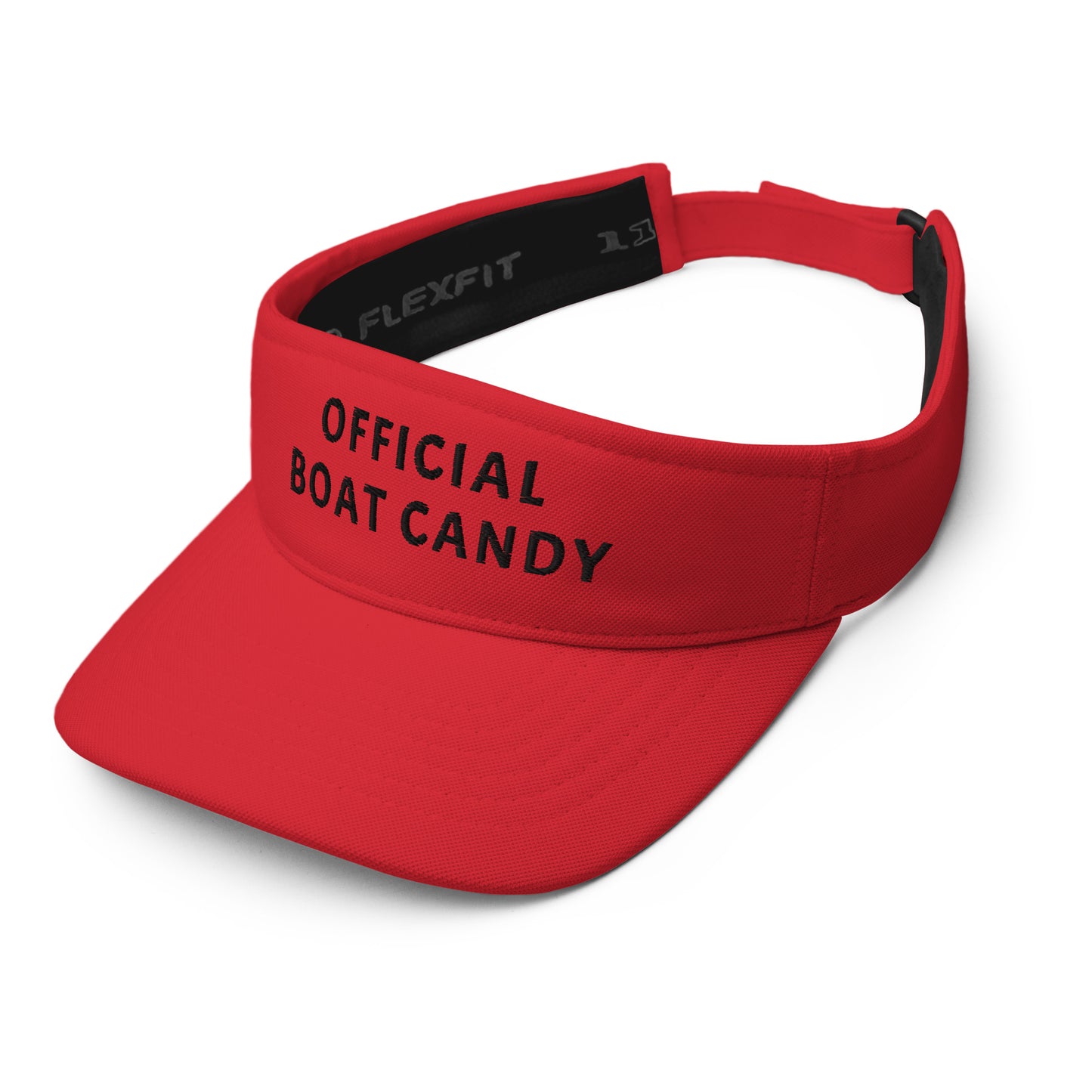 Visor - Black Text Embroidered