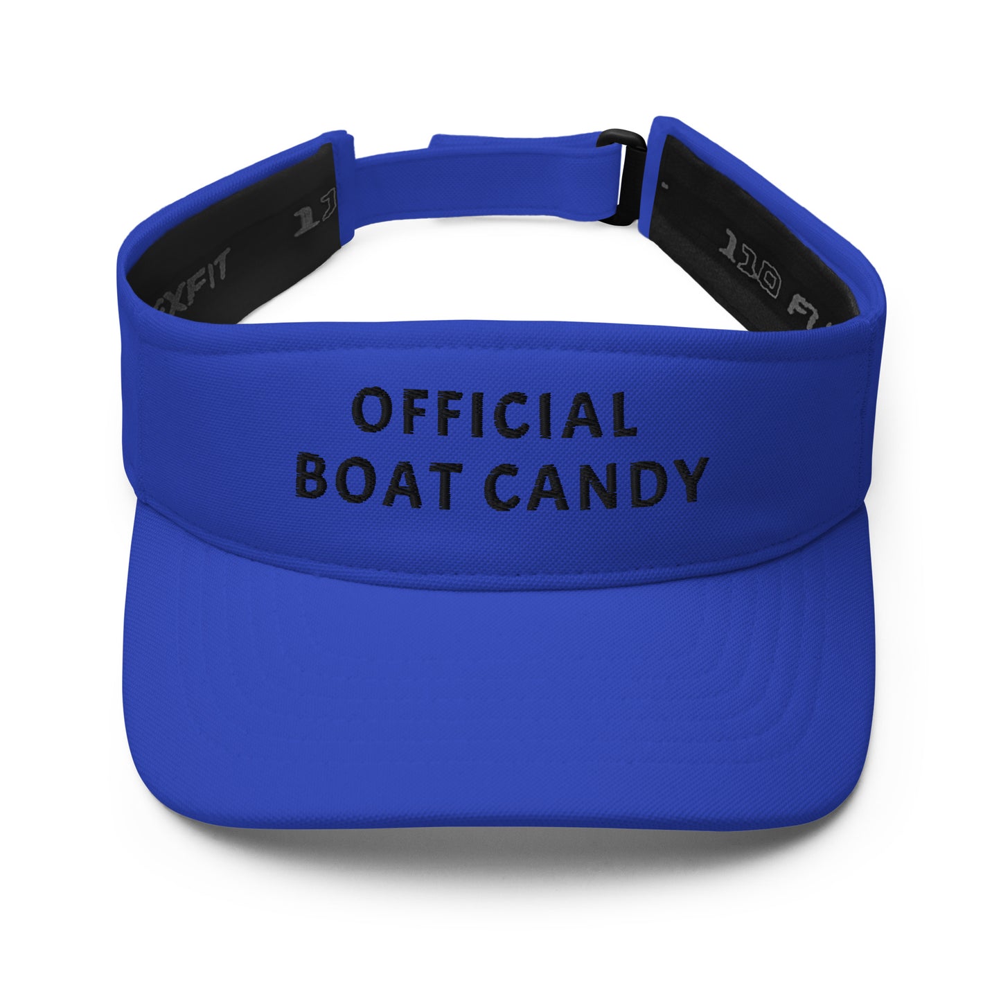 Visor - Black Text Embroidered