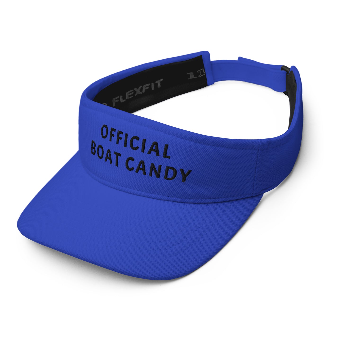 Visor - Black Text Embroidered