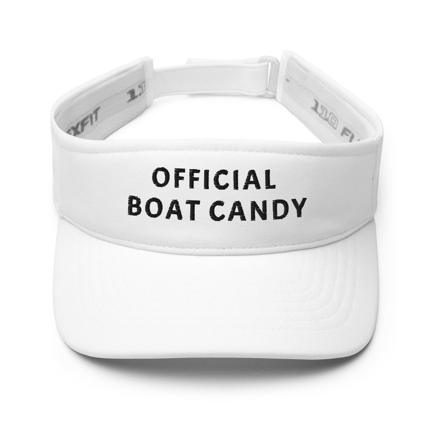 Visor - Black Text Embroidered