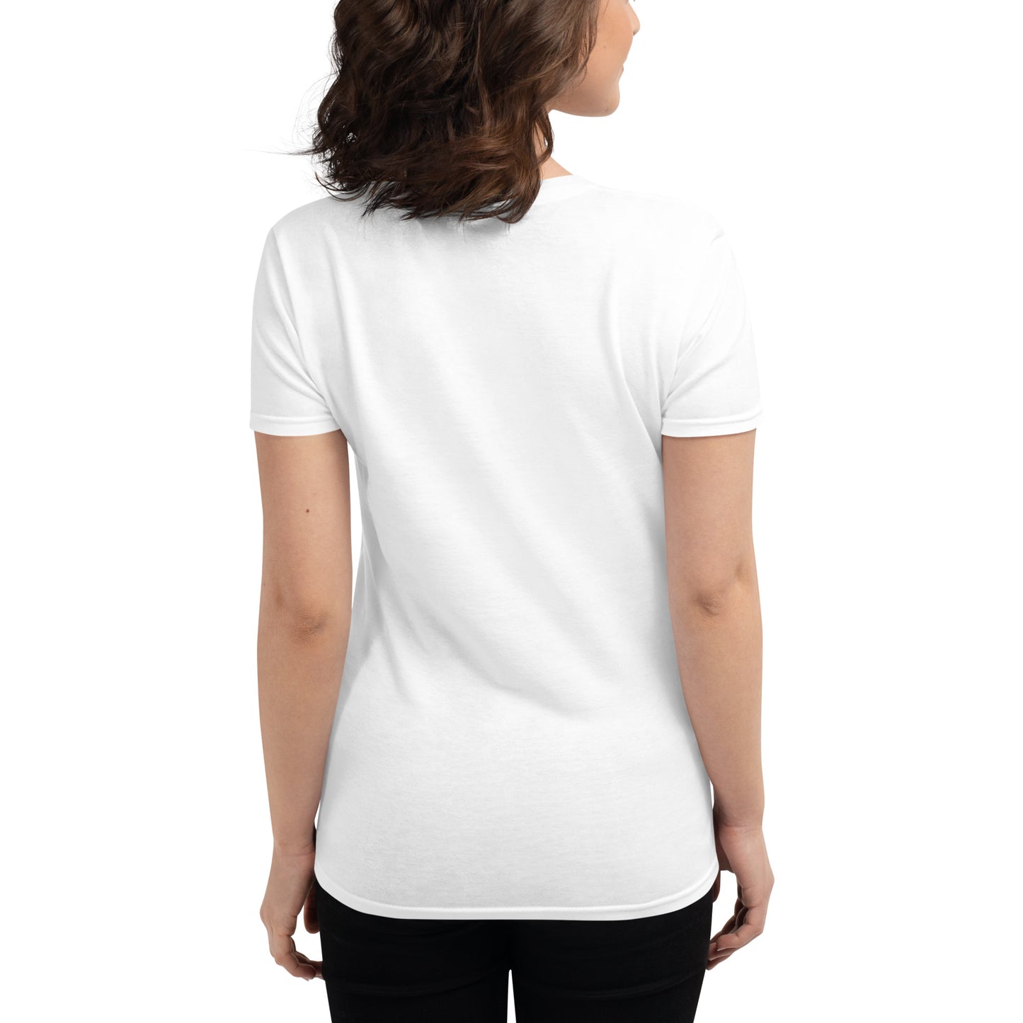 Women's Short Sleeve T-Shirt - S2 - Neon Pink and Black Print