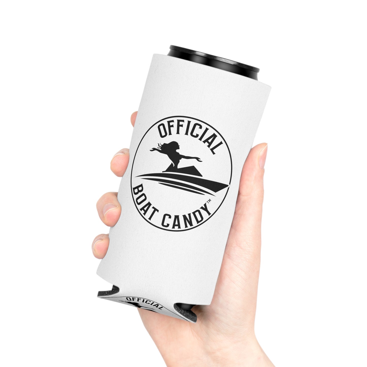 Can Cooler Coozie - Female Logo - Black