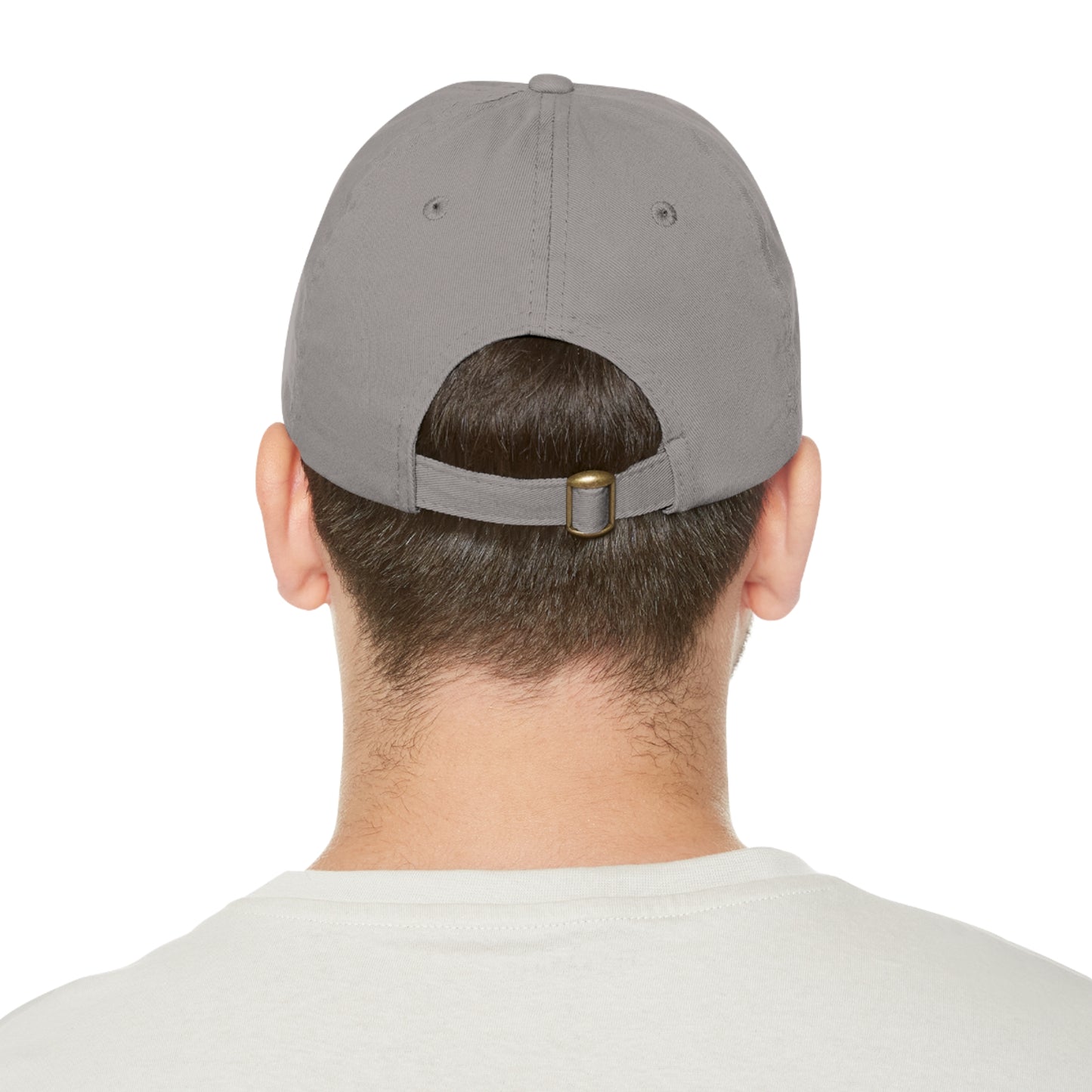 Dad Hat with Leather Patch (Round) - S3 - Blue Print