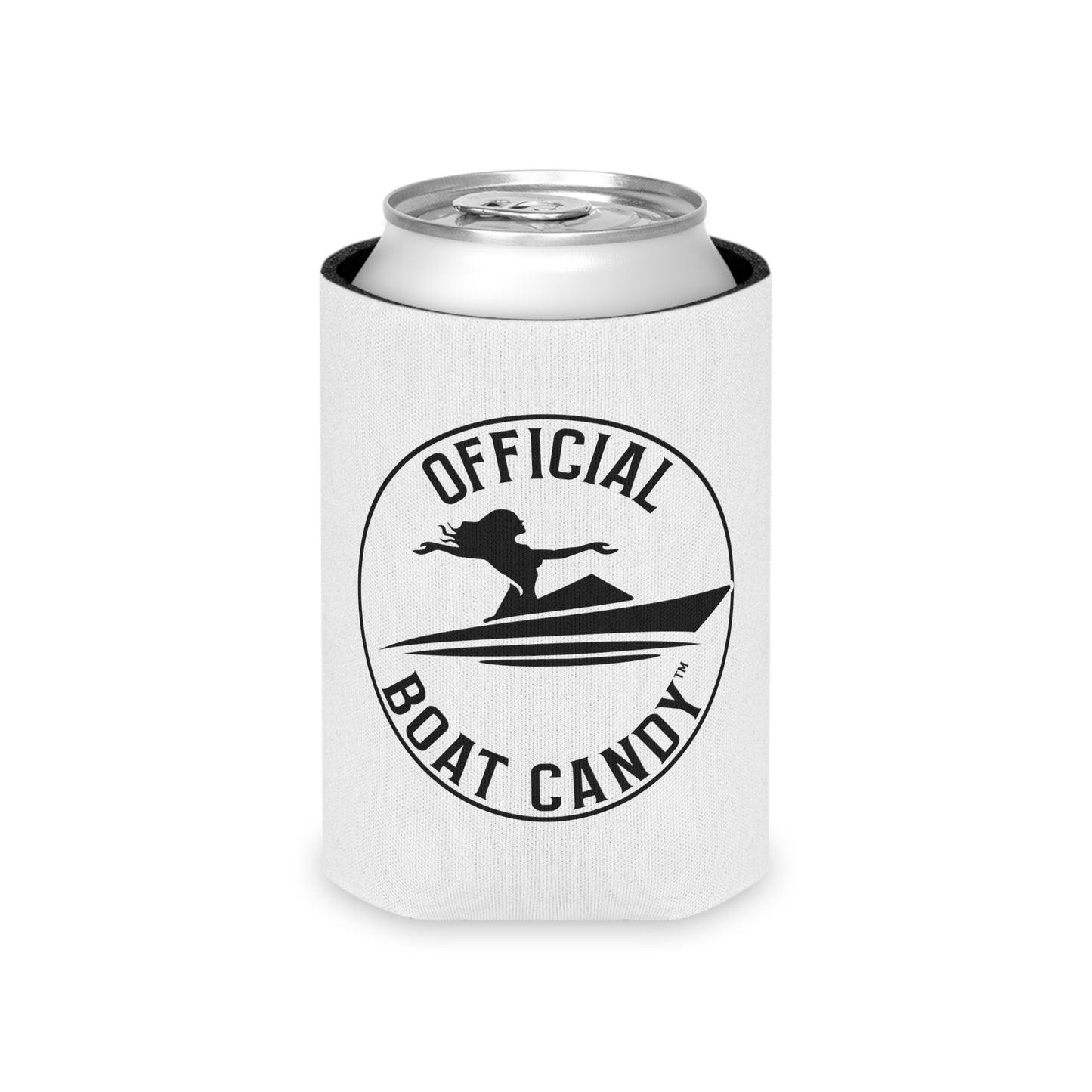 Can Cooler Coozie - Female Logo - Black