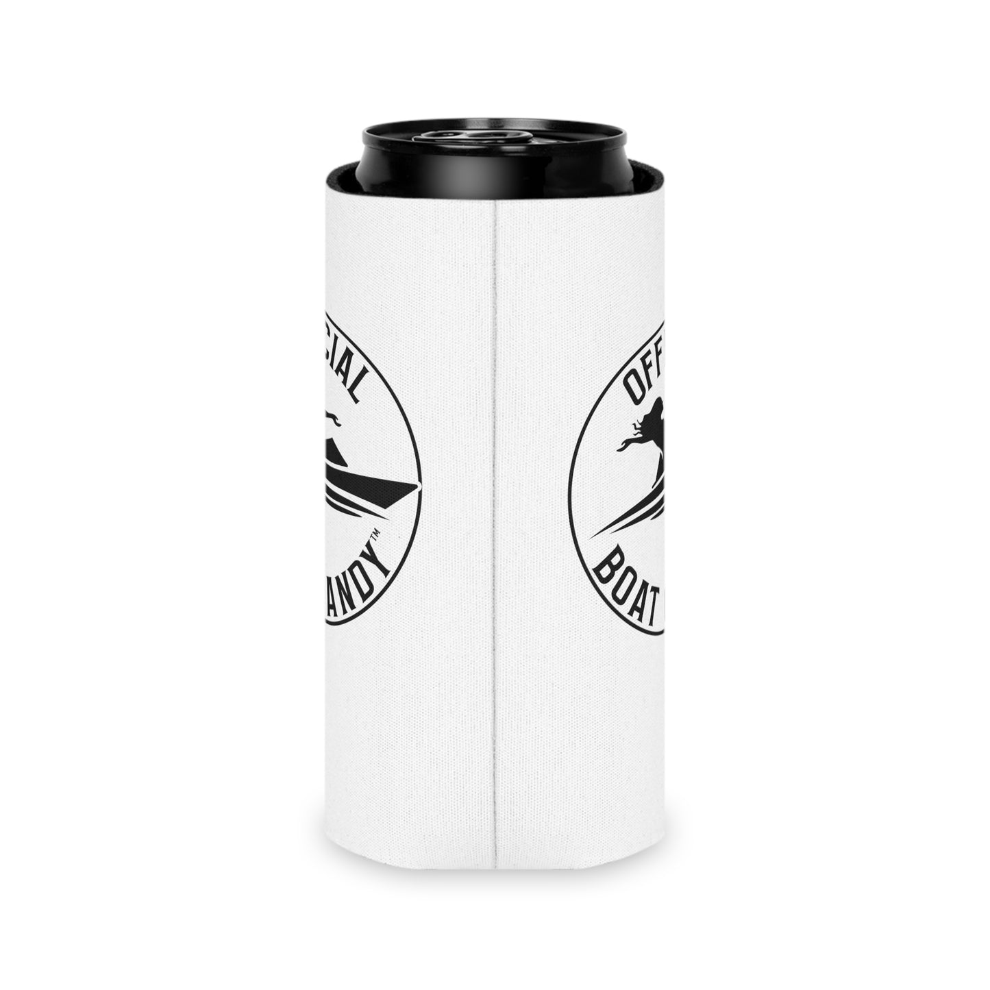 Can Cooler Coozie - Female Logo - Black