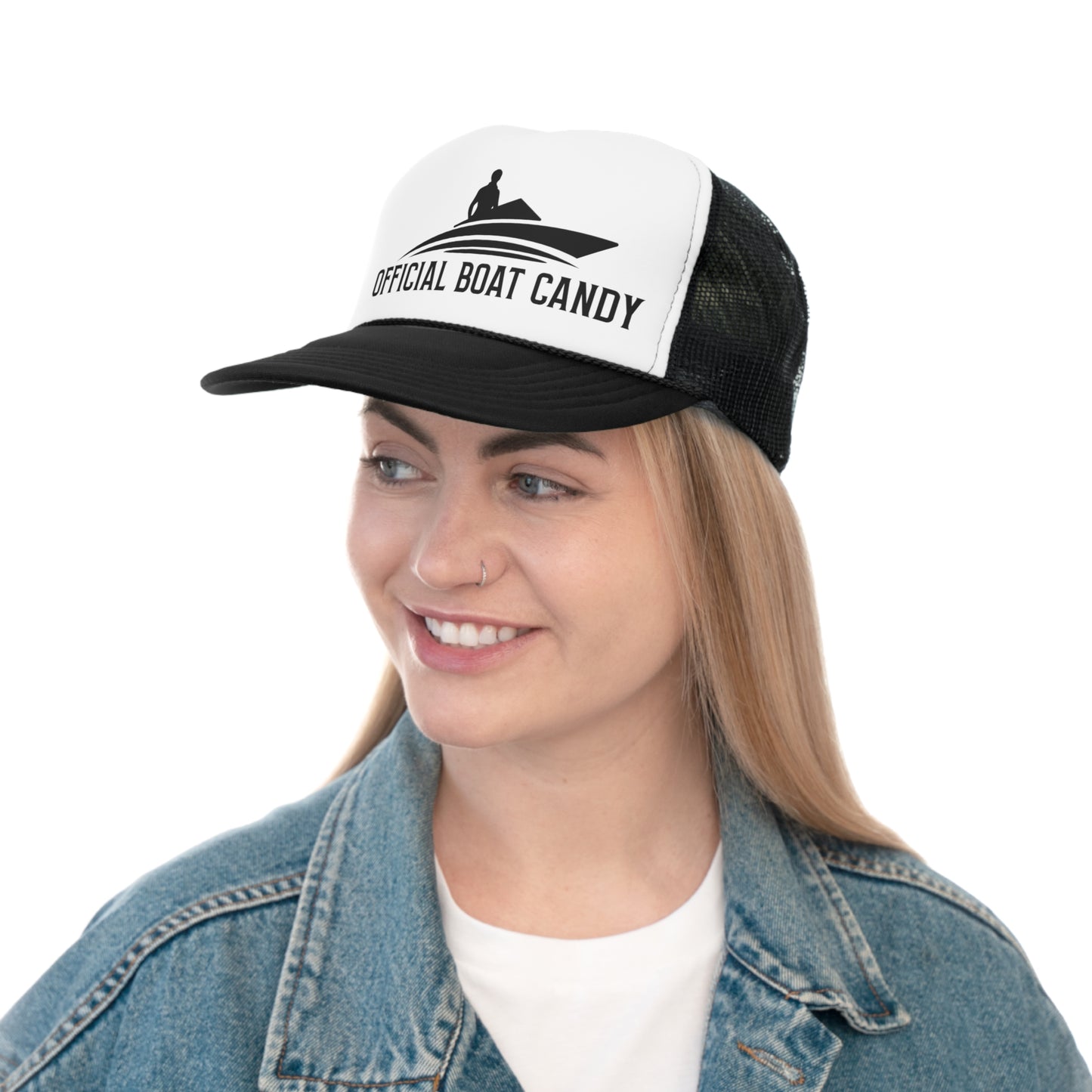 Trucker Cap - Male Boater - S6 - Black Print