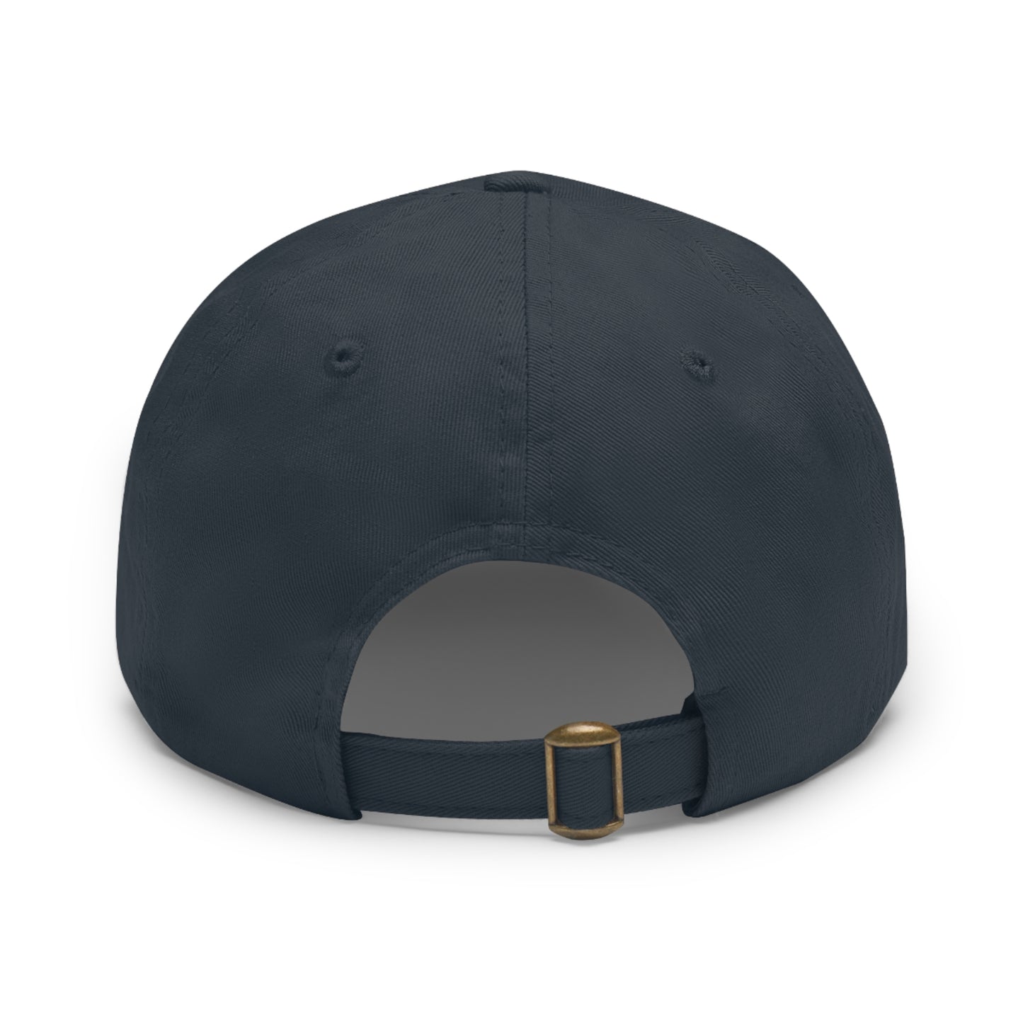 Dad Hat with Leather Patch (Round) - S3 - Blue Print