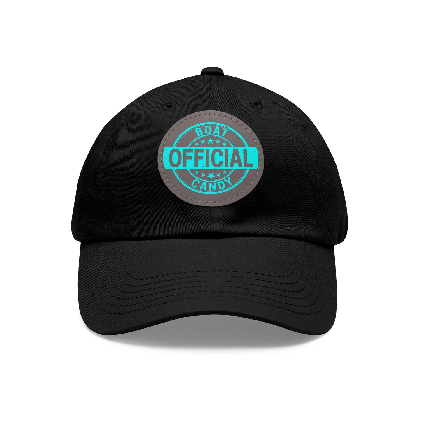 Dad Hat with Leather Patch (Round) - S3 - Blue Print