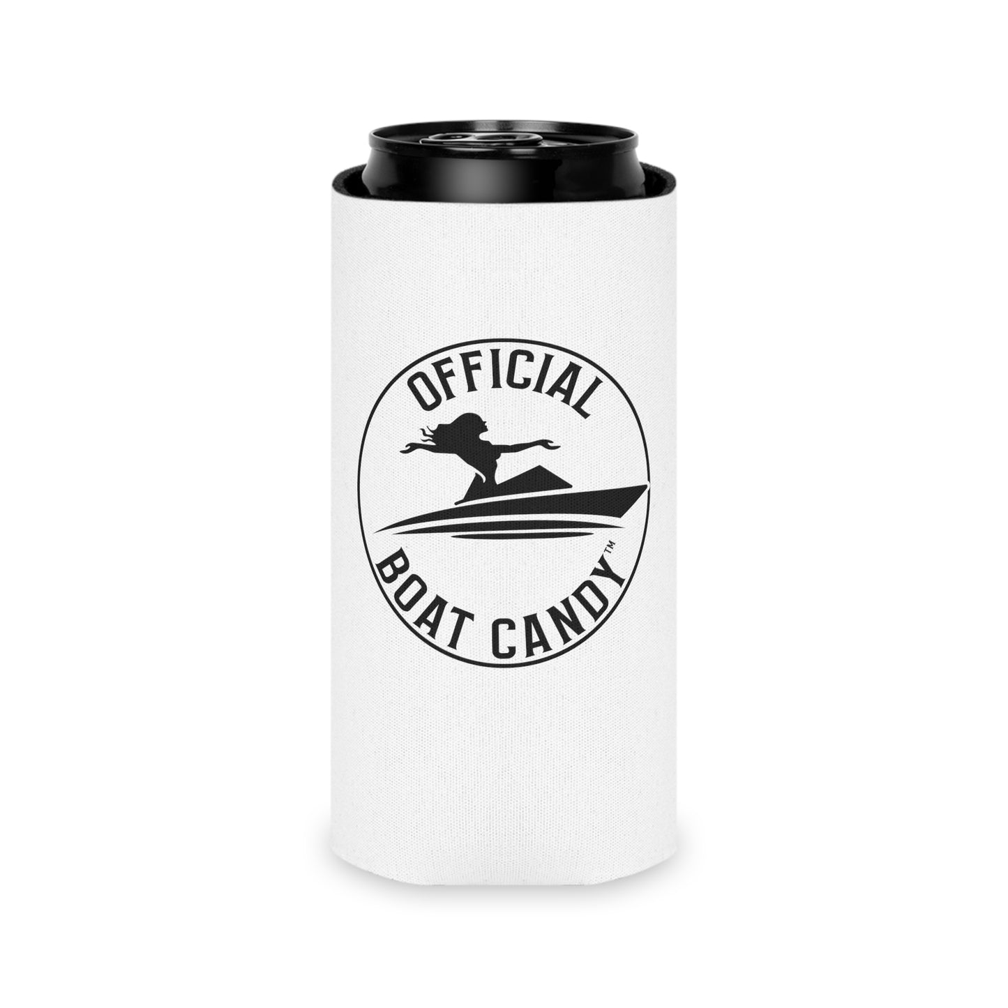 Can Cooler Coozie - Female Logo - Black