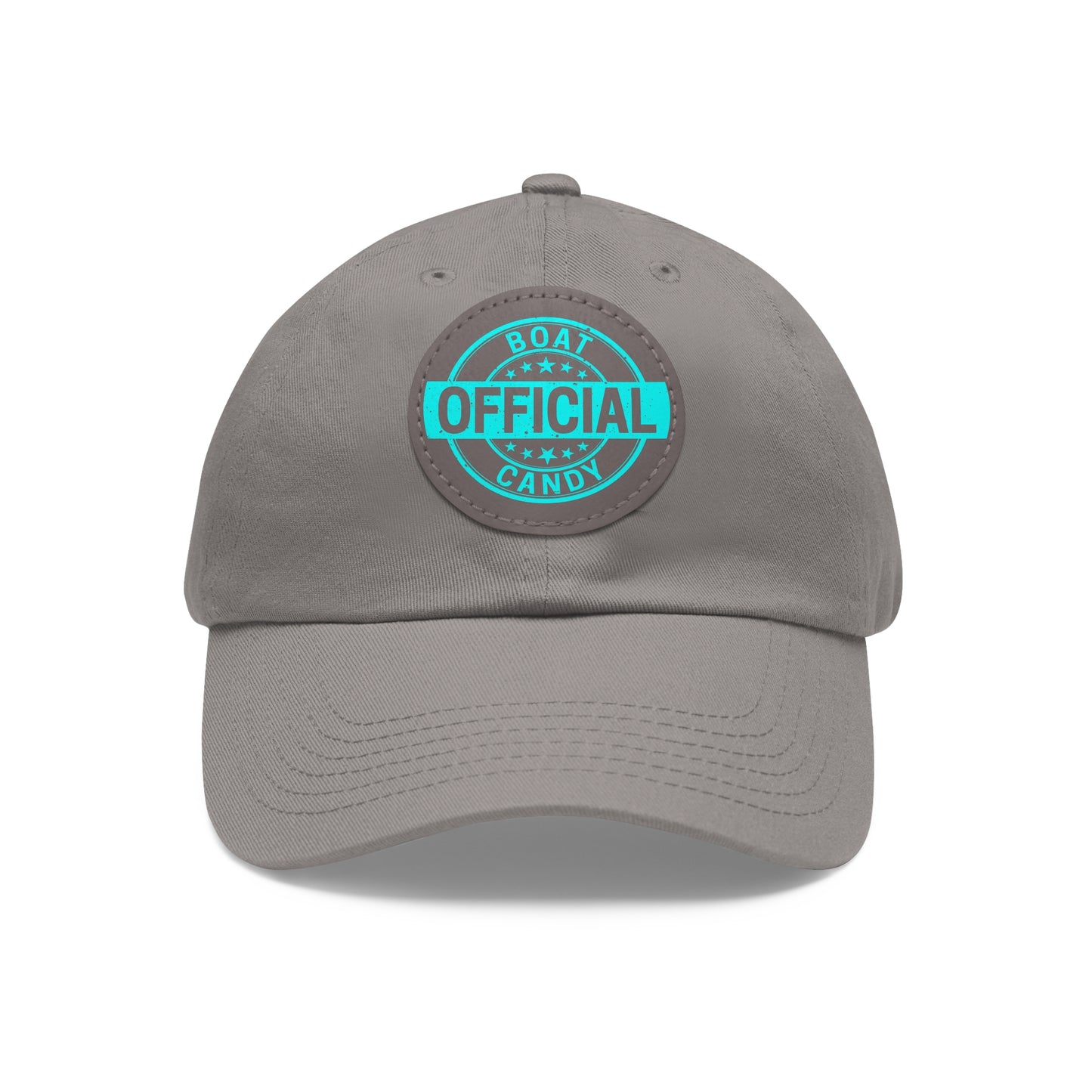 Dad Hat with Leather Patch (Round) - S3 - Blue Print