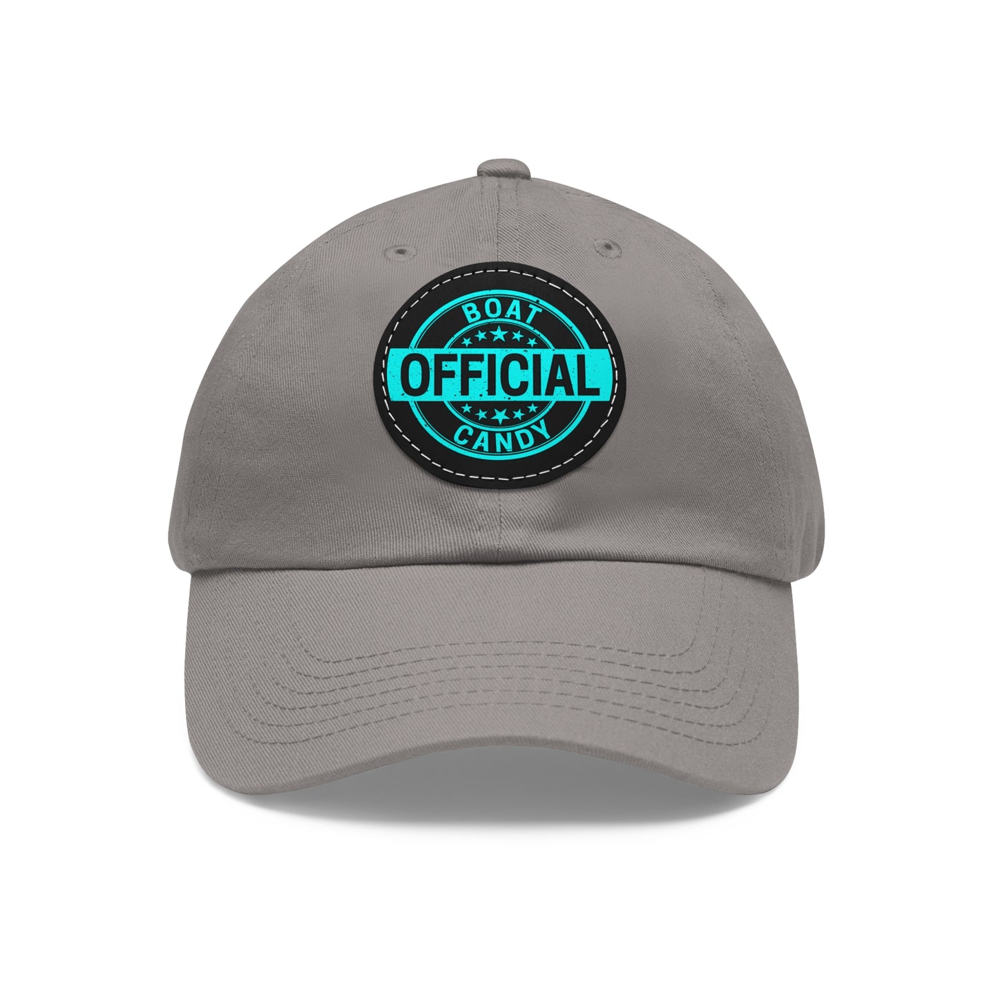 Dad Hat with Leather Patch (Round) - S3 - Blue Print