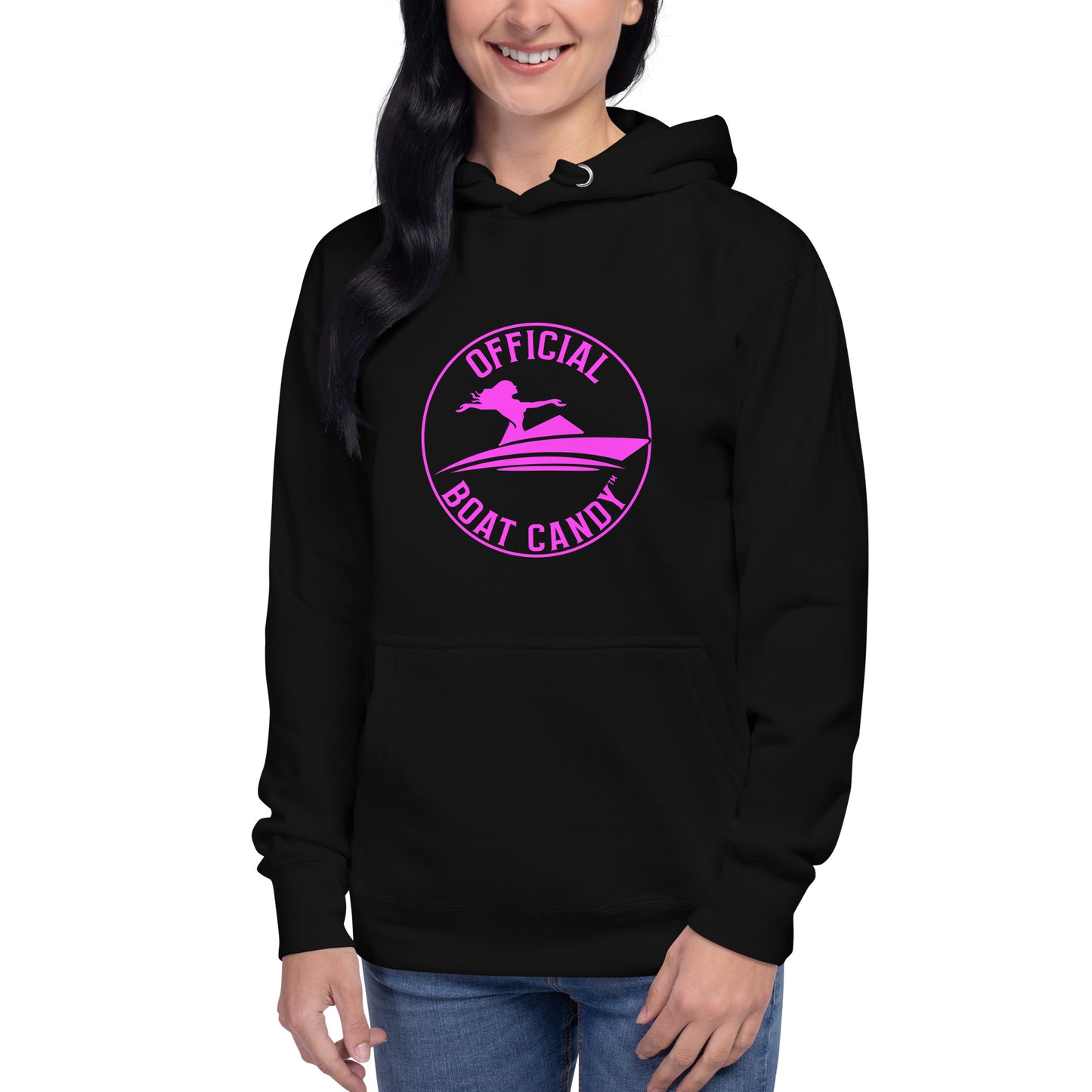 Unisex Hoodie - Female Logo - Neon Pink