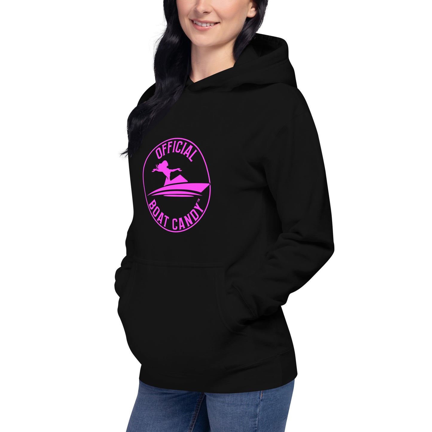 Unisex Hoodie - Female Logo - Neon Pink