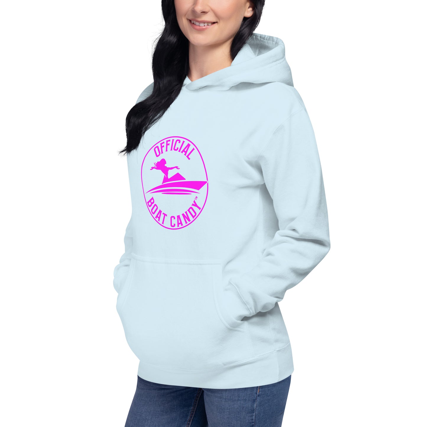 Unisex Hoodie - Female Logo - Neon Pink