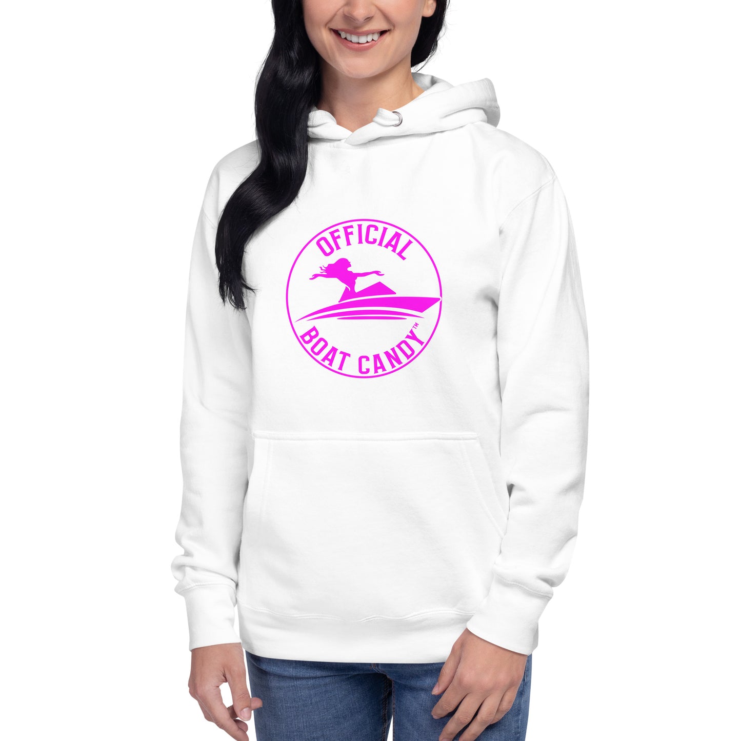 Unisex Hoodie - Female Logo - Neon Pink