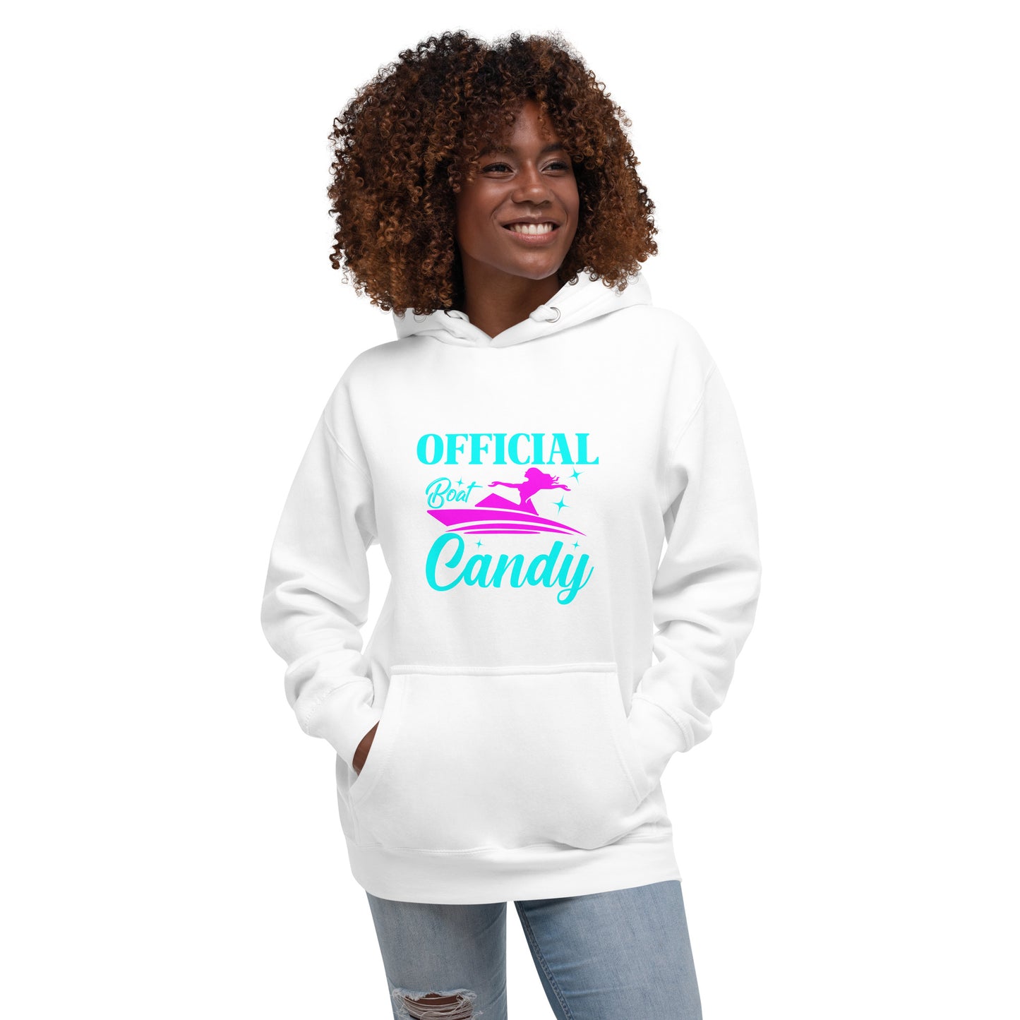 Unisex Hoodie - S2 - Blue and Neon Pink