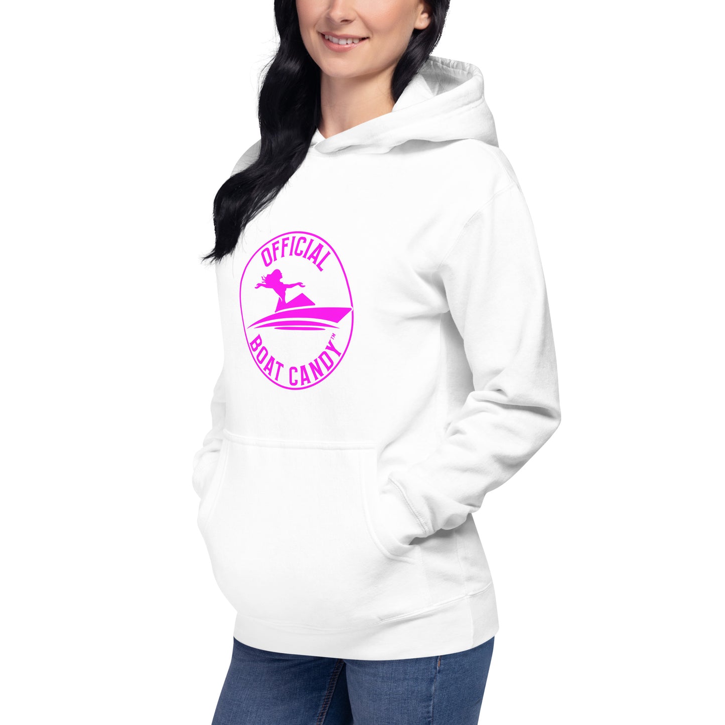 Unisex Hoodie - Female Logo - Neon Pink