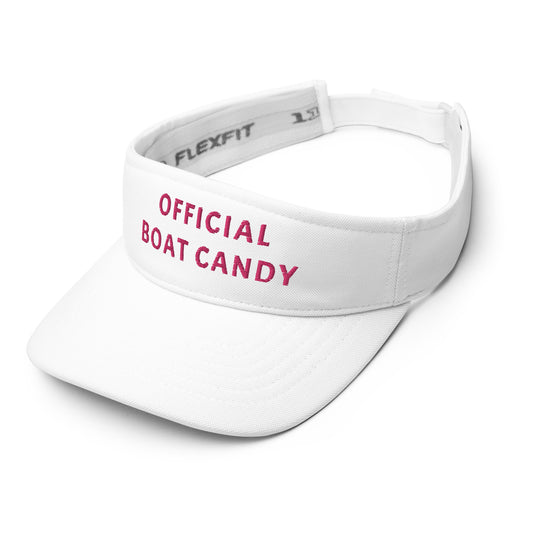 Visor - Pink Text Embroidered