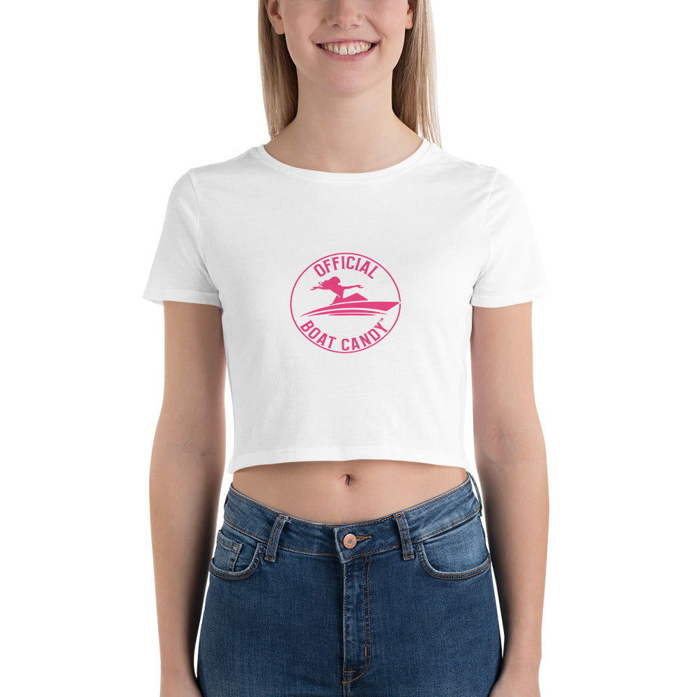 Women’s Crop Tee - Female Logo - Roseo Print