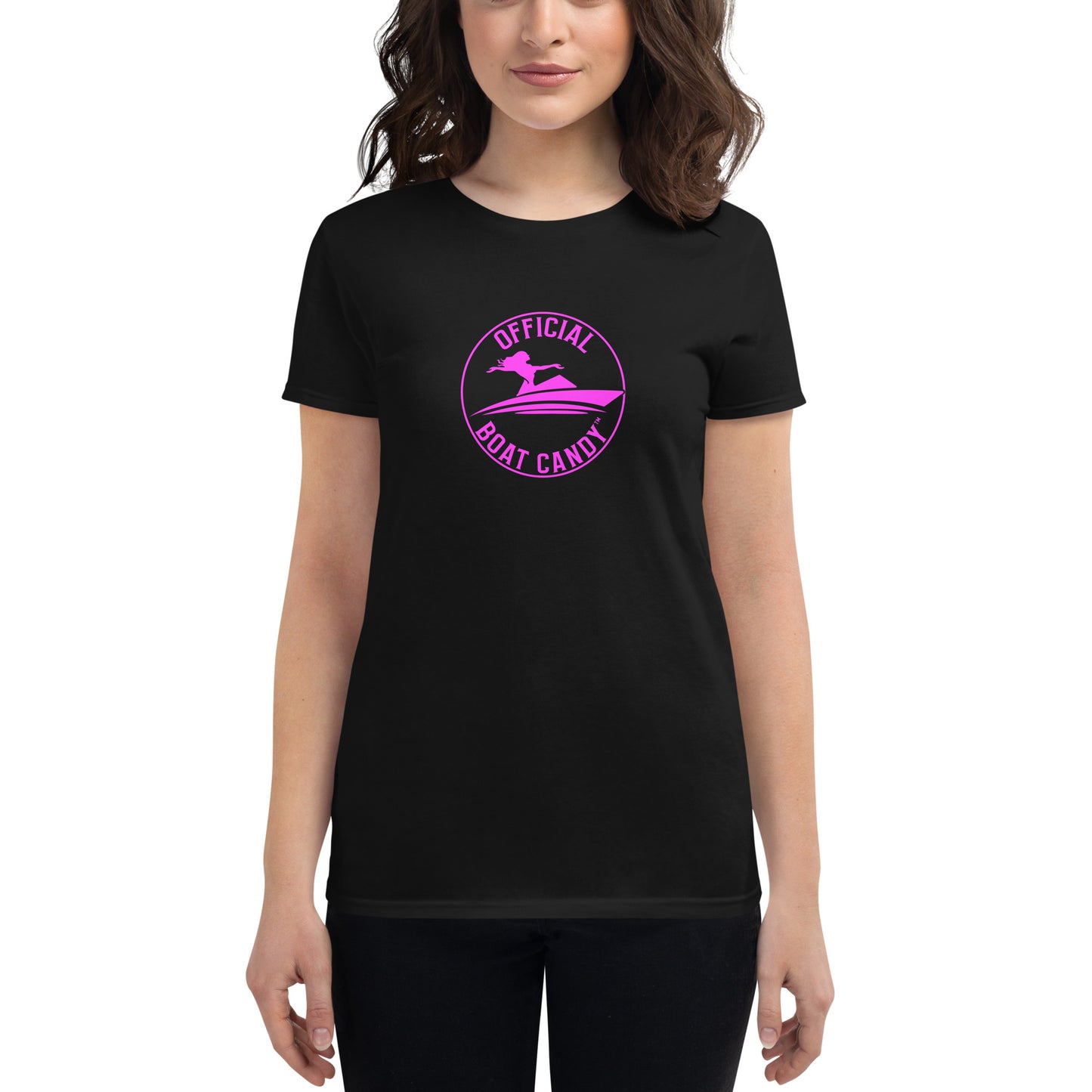 Women's Short Sleeve T-Shirt - Female Logo - Neon Pink